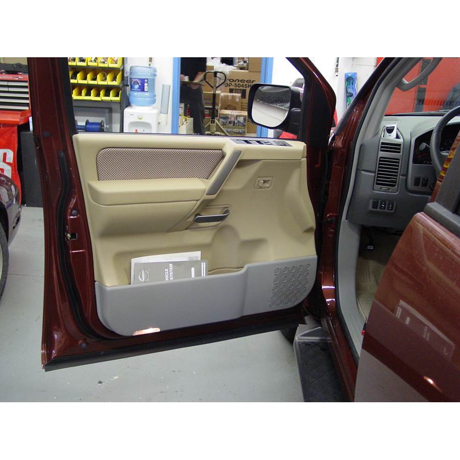 2005 Nissan Armada Front door speaker location