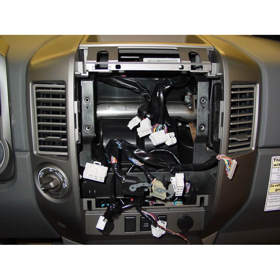 2006 Nissan Armada Factory radio removed