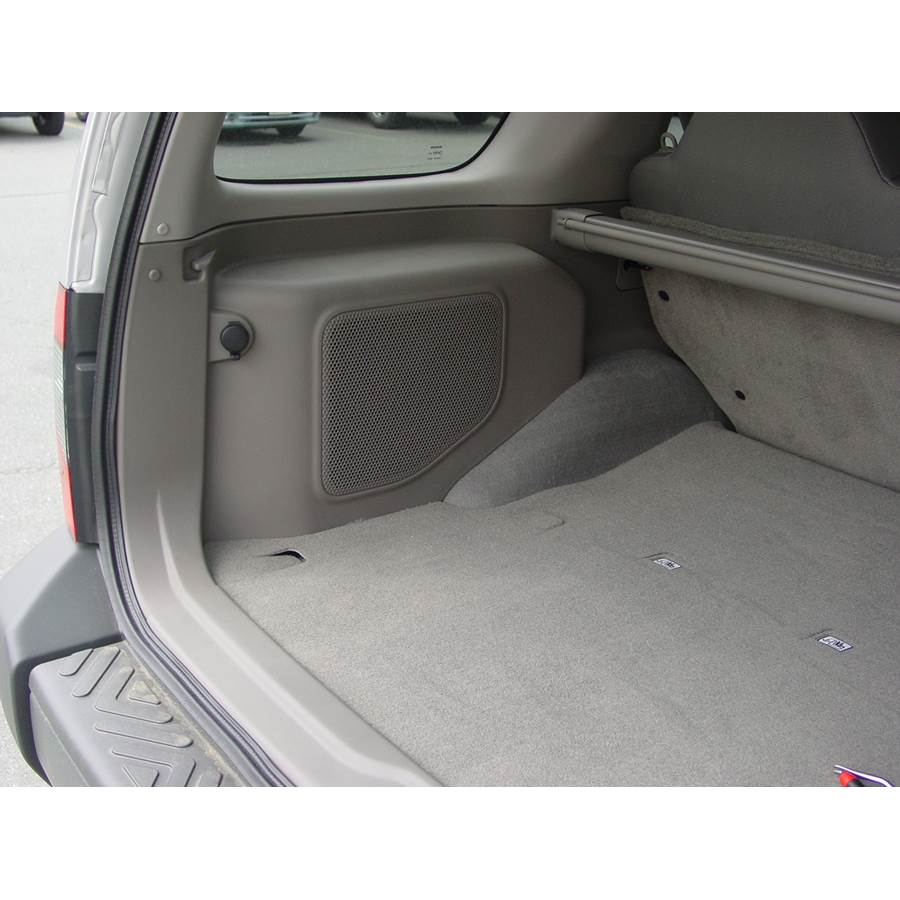2003 Nissan Xterra Factory subwoofer location