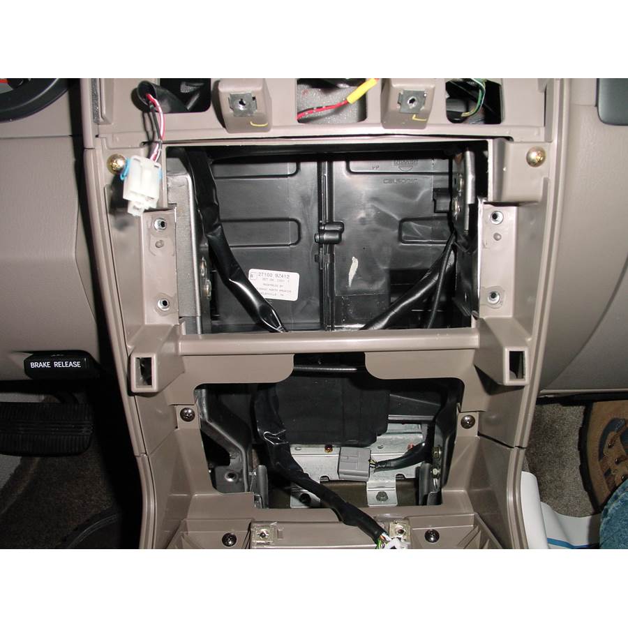 2002 Nissan Frontier Factory radio removed