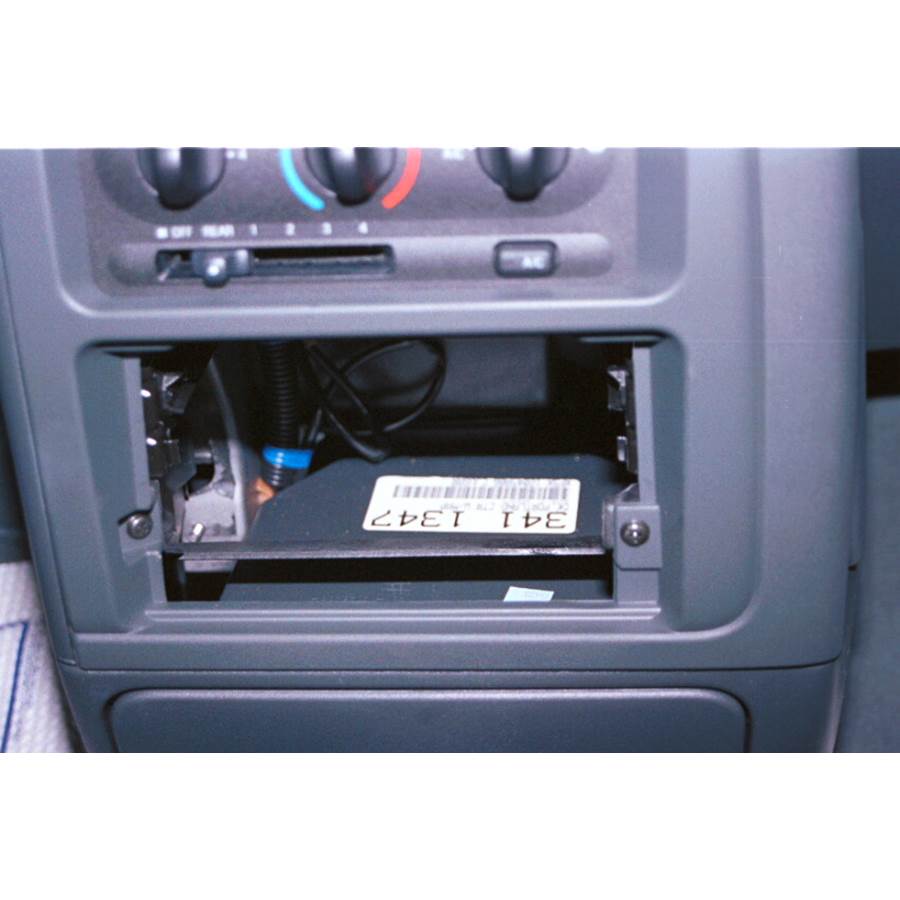 2002 Nissan Quest Factory radio removed