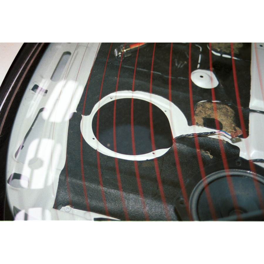 1999 Nissan Maxima Rear deck speaker removed