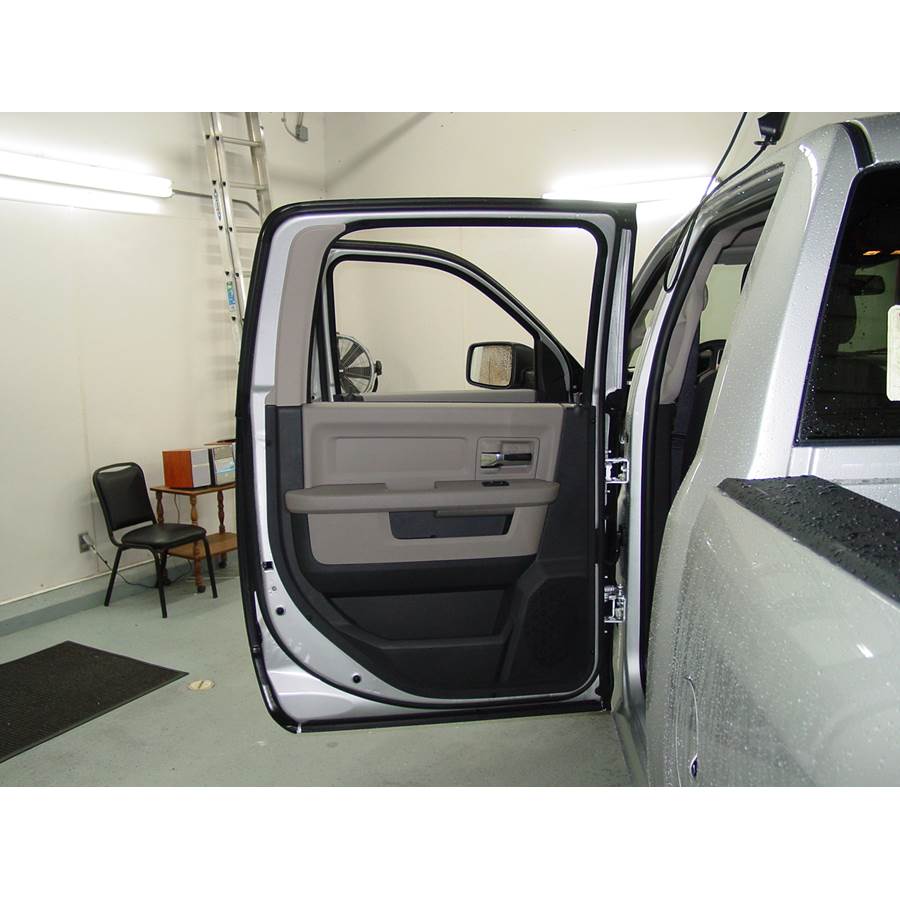 2011 Dodge Truck 1500 Rear door speaker location