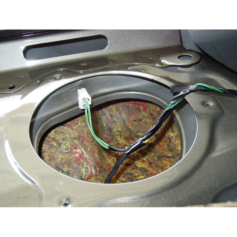 2014 Dodge Challenger Rear deck speaker removed