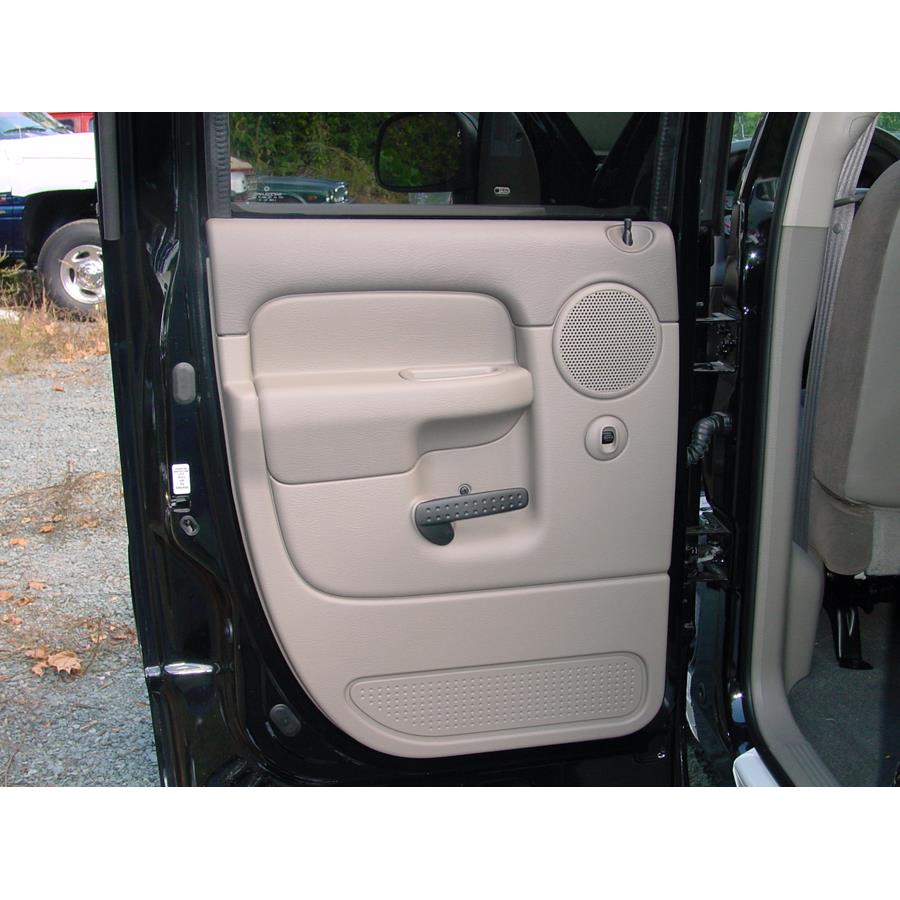 2005 Dodge Ram 2500 Rear door speaker location