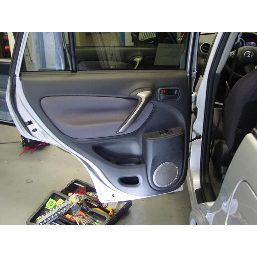 2005 Toyota RAV4 Rear door speaker location