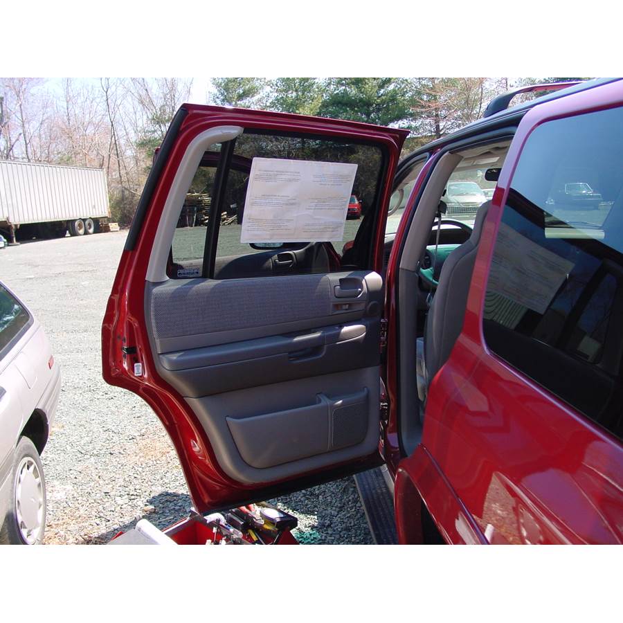 2002 Dodge Durango Rear door speaker location