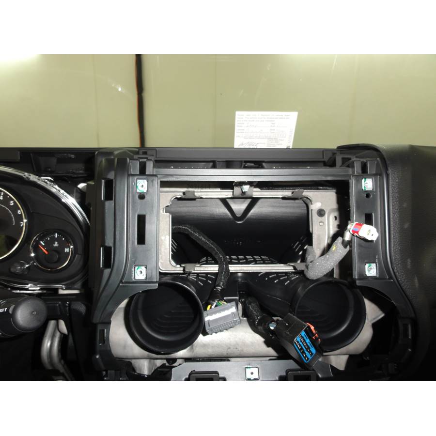 2011 Jeep Wrangler Unlimited Factory radio removed