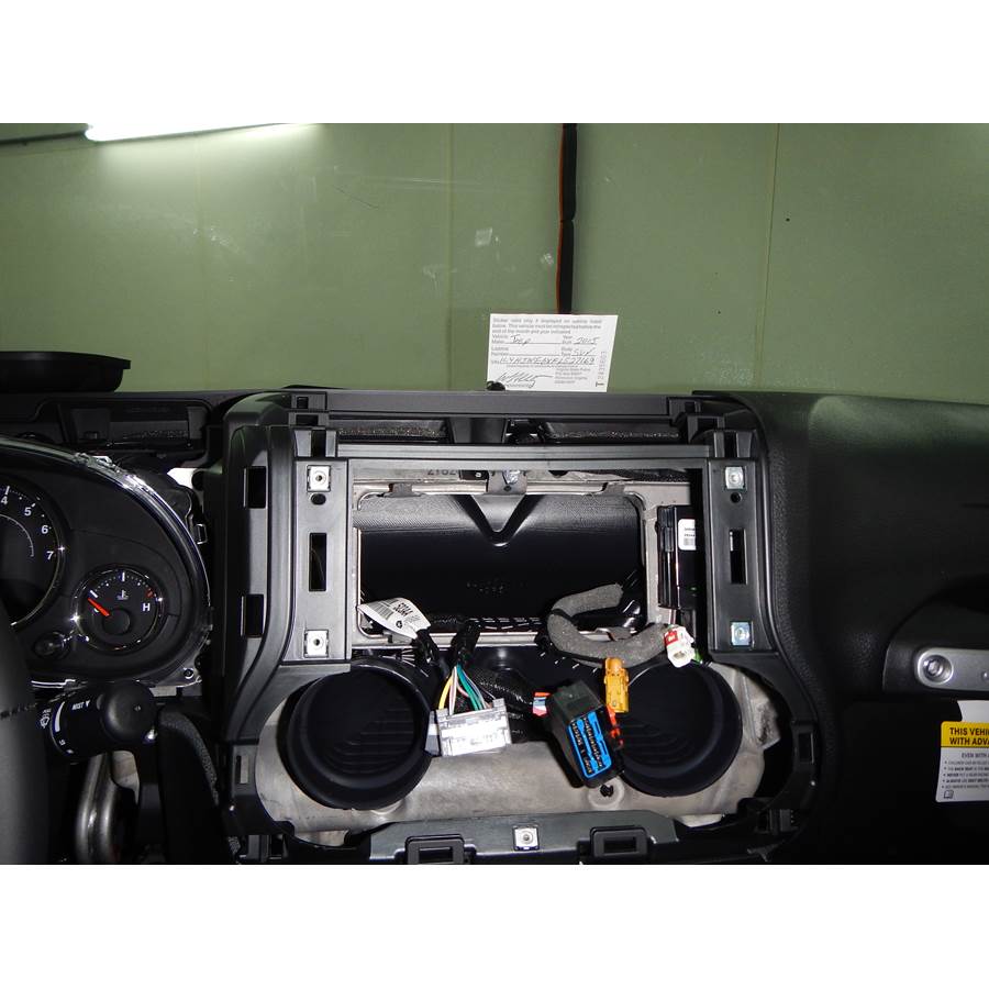 2015 Jeep Wrangler Factory radio removed