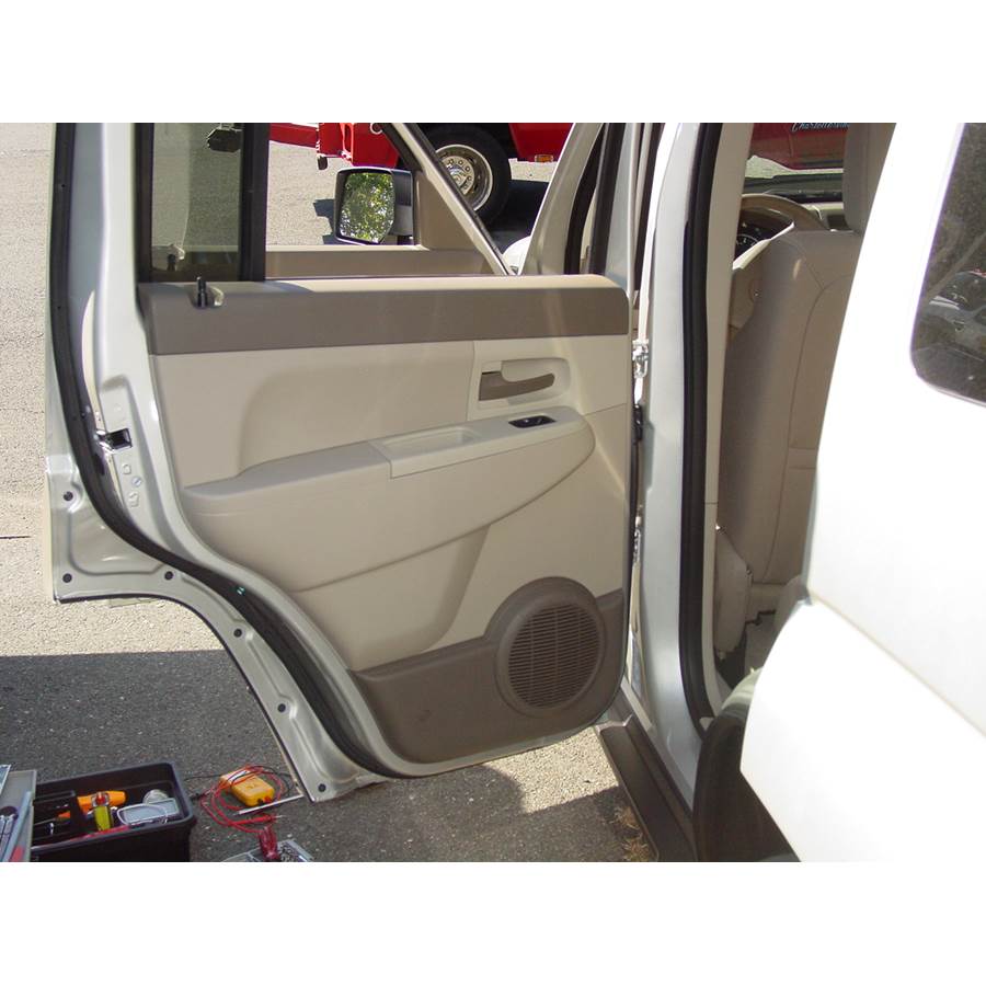 2010 Jeep Liberty Rear door speaker location