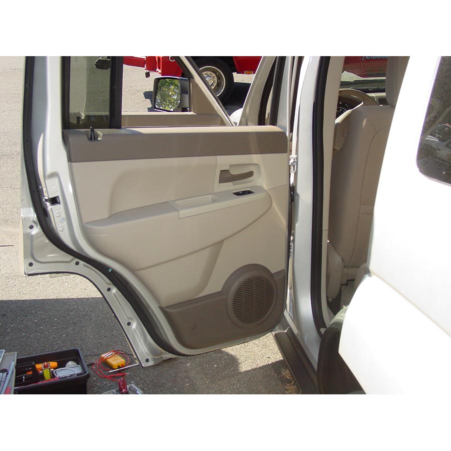 2012 Jeep Liberty Rear door speaker location