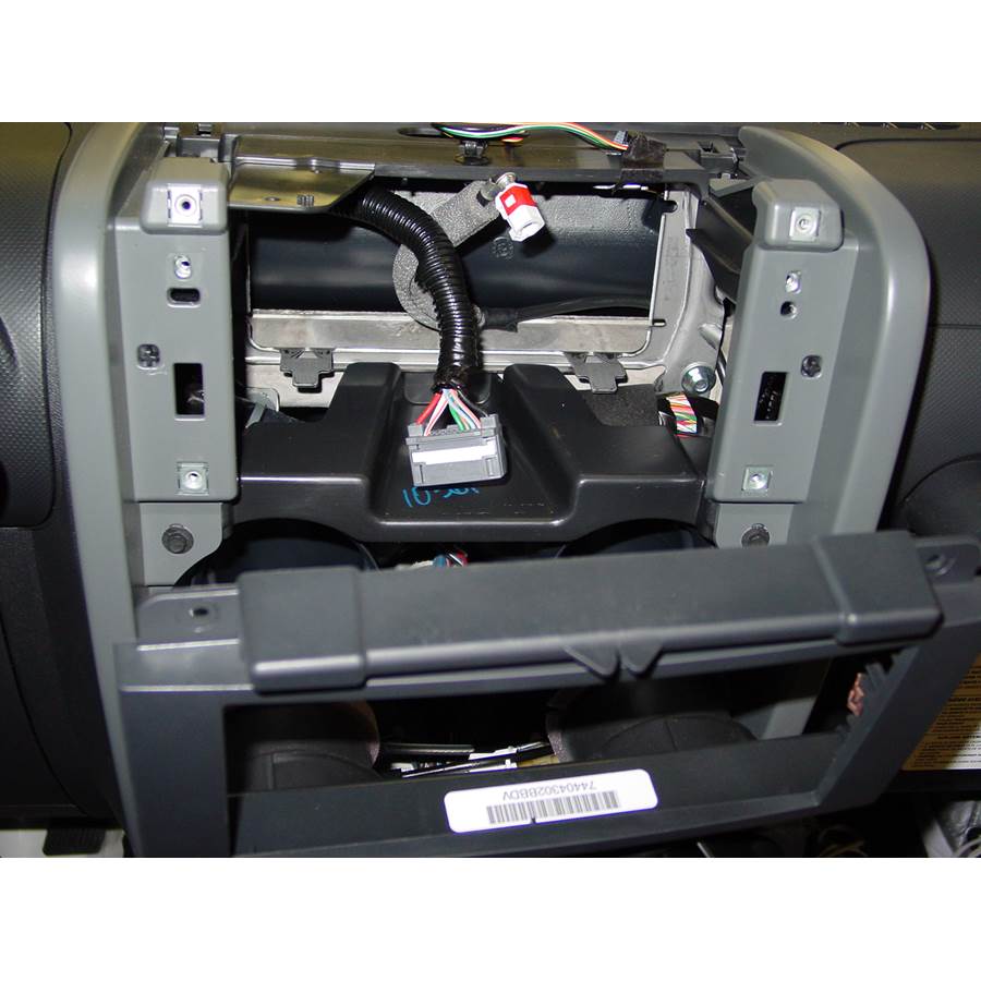 2008 Jeep Wrangler Unlimited Factory radio removed