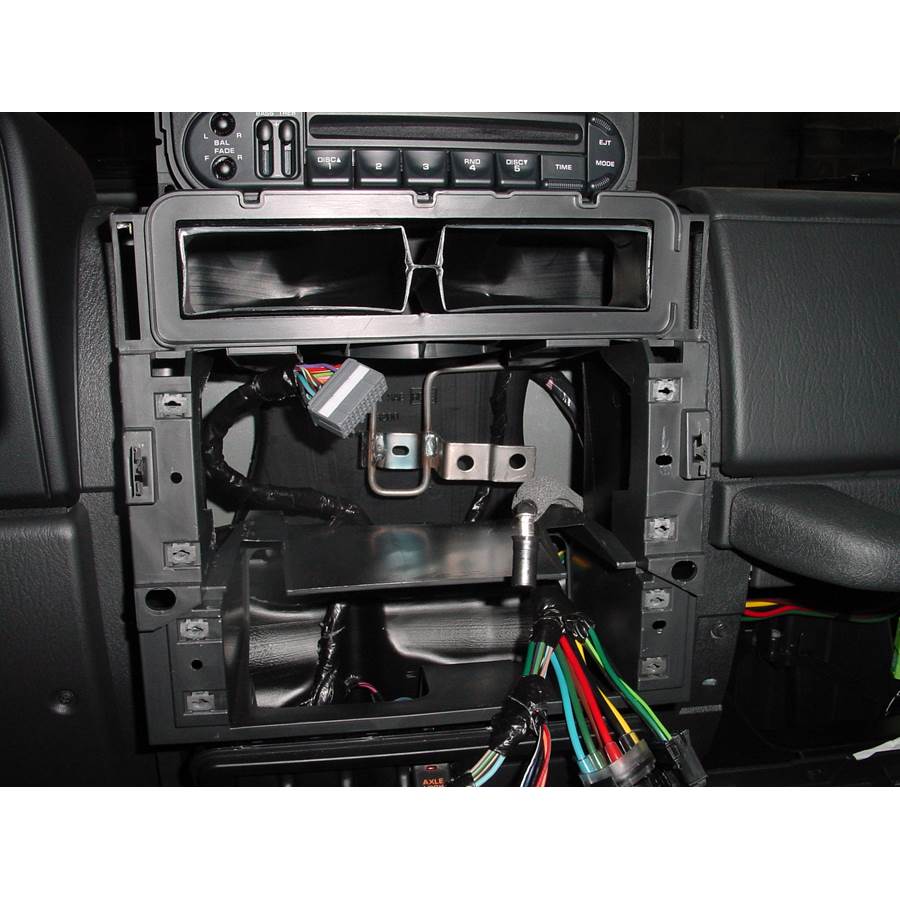 2004 Jeep Wrangler Unlimited Factory radio removed