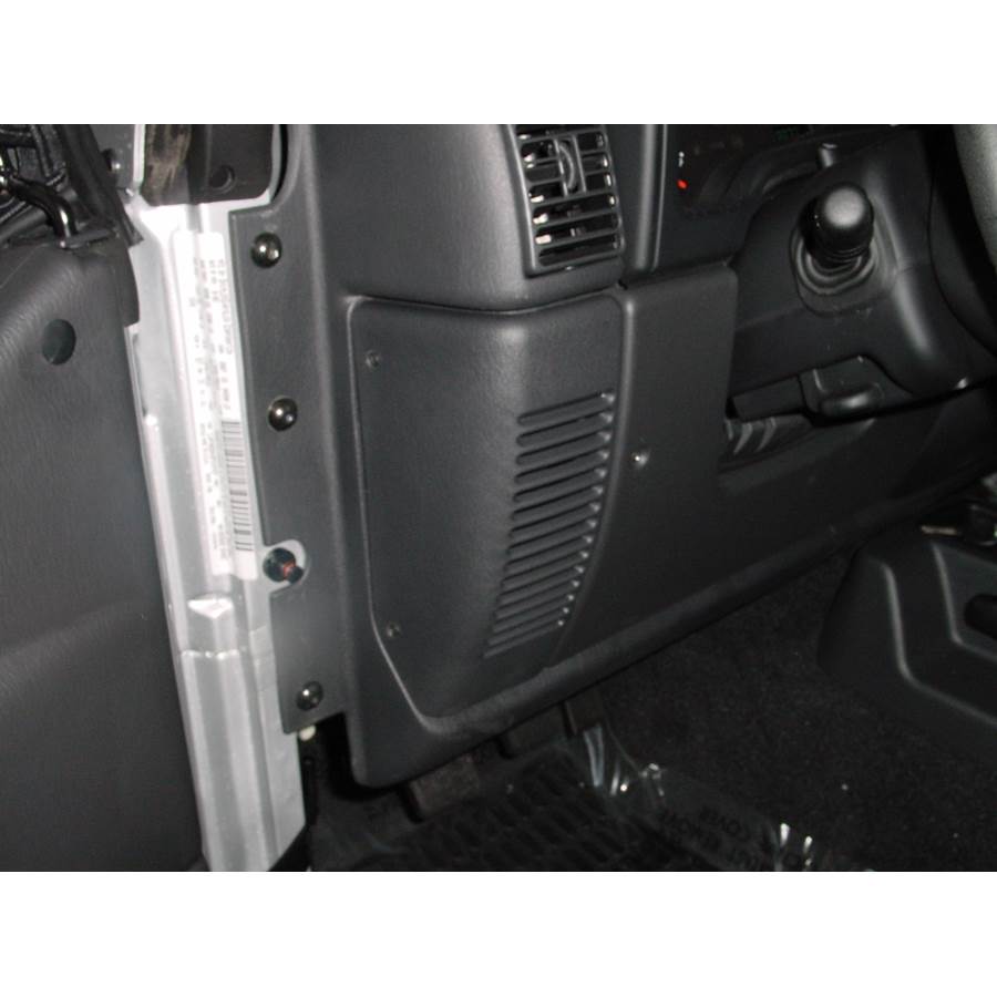 2004 Jeep Wrangler Unlimited Dash speaker location