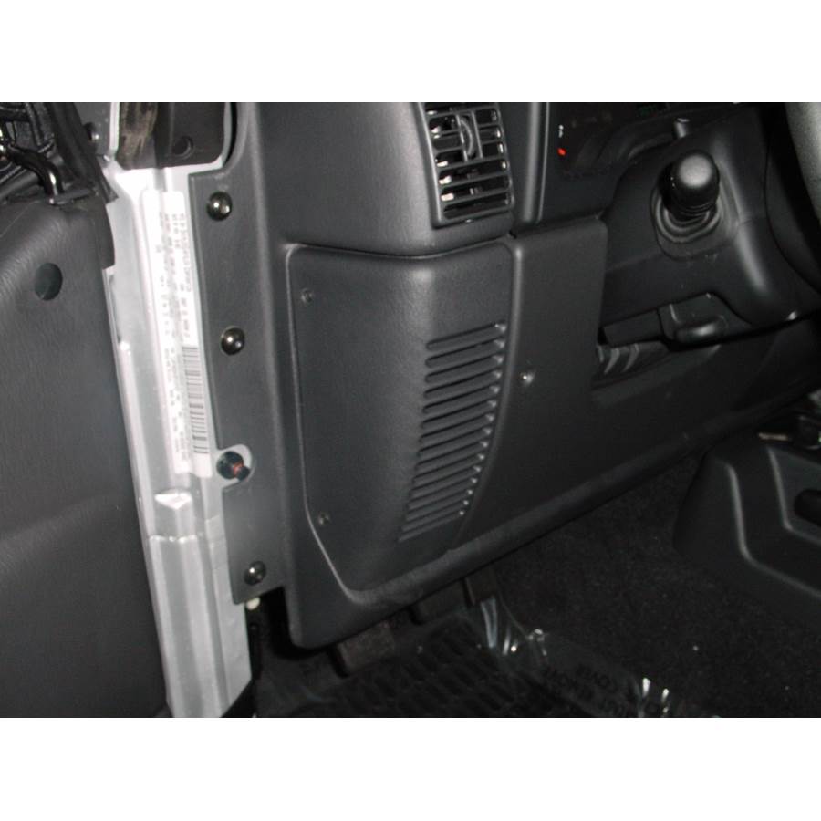 2005 Jeep Wrangler Dash speaker location