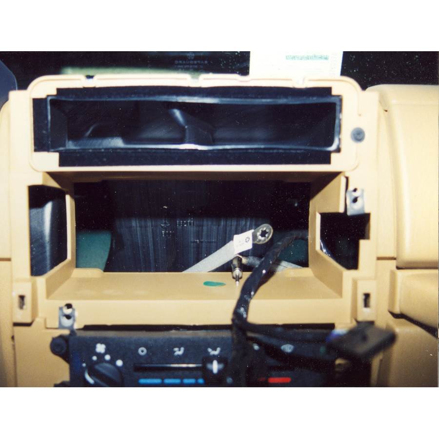 1997 Jeep Wrangler Factory radio removed