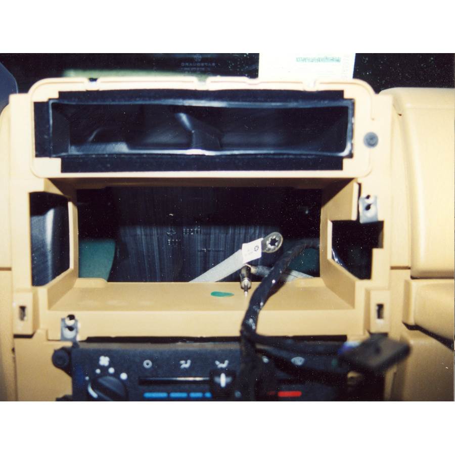 1998 Jeep Wrangler Factory radio removed