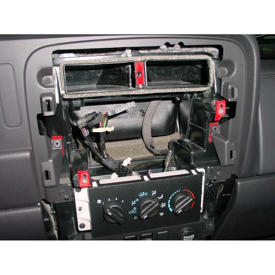 1998 Jeep Cherokee Factory radio removed