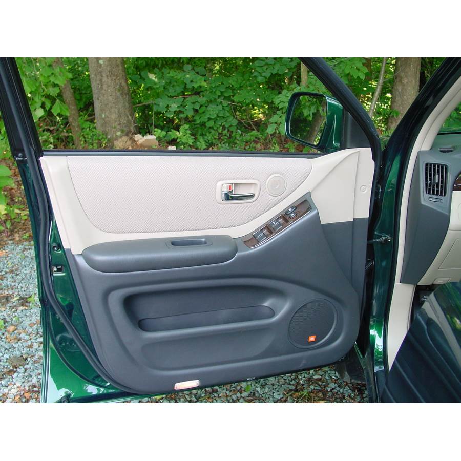 2001 Toyota Highlander Front door speaker location