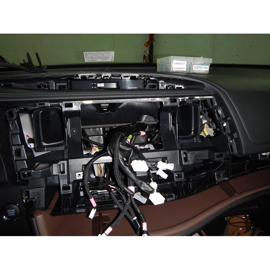 2017 Toyota Highlander Factory radio removed