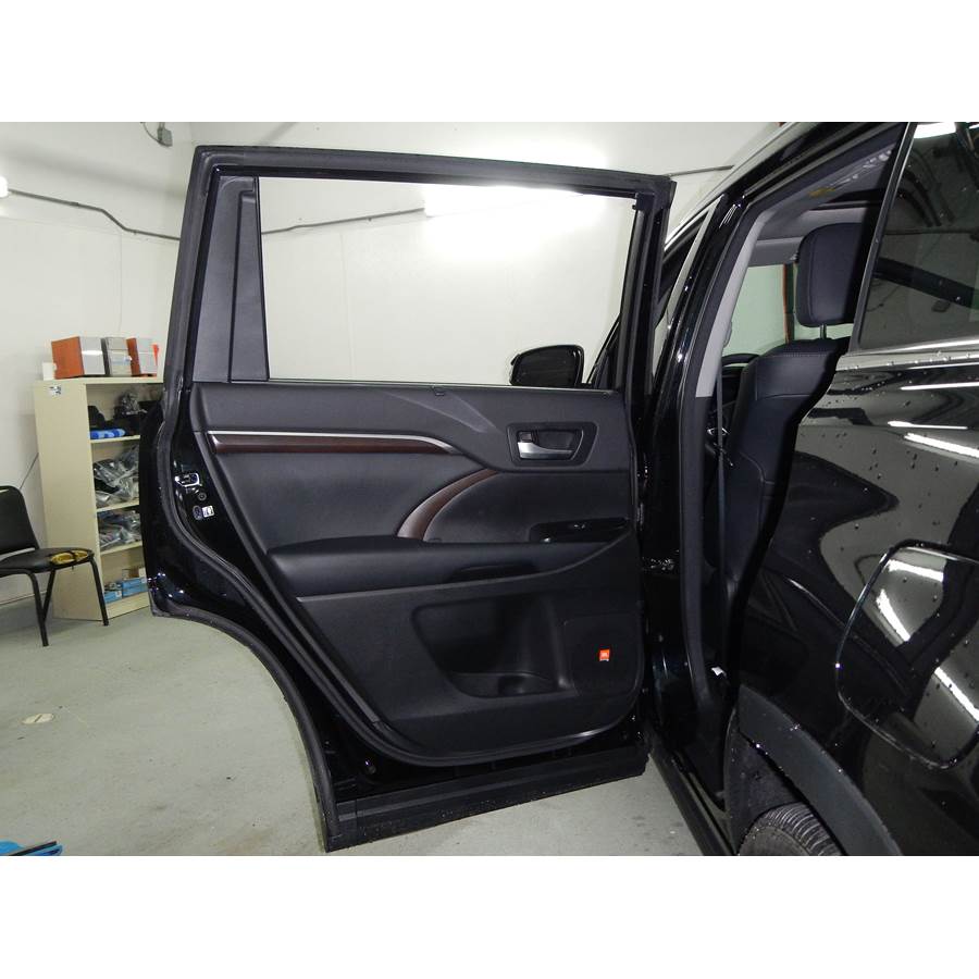 2017 Toyota Highlander Rear door speaker location