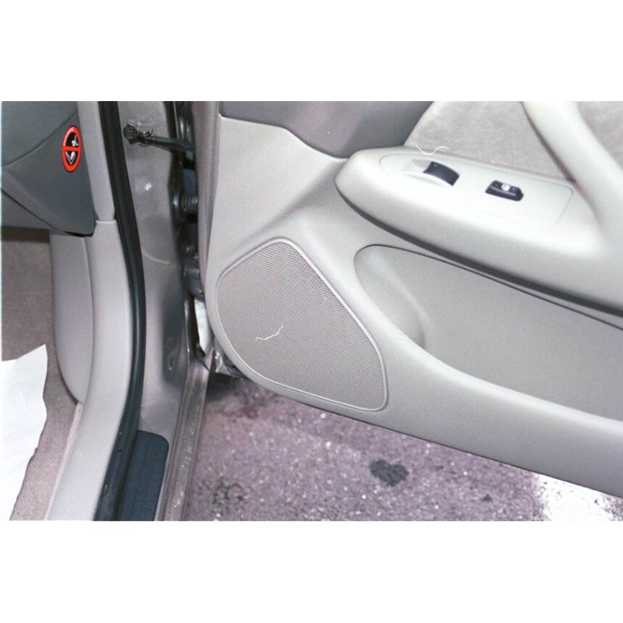 1997 Toyota Camry LE Front door speaker location