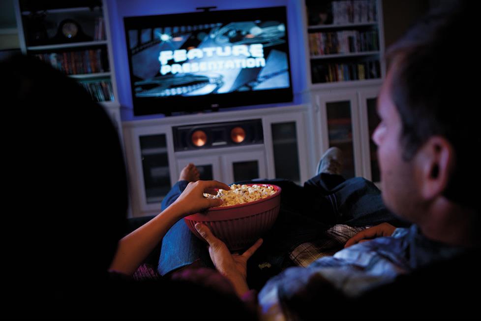 Photo of home theater room