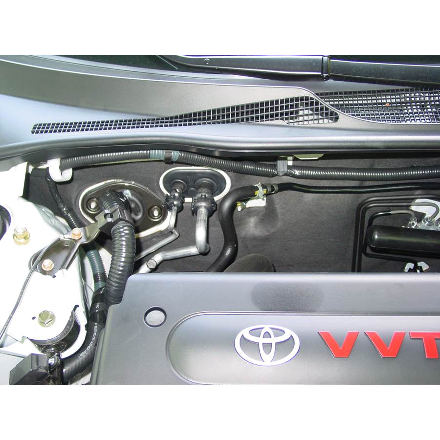 2005 Toyota Camry Firewall access
