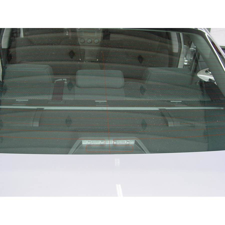 2010 Toyota Camry Hybrid Rear deck speaker location