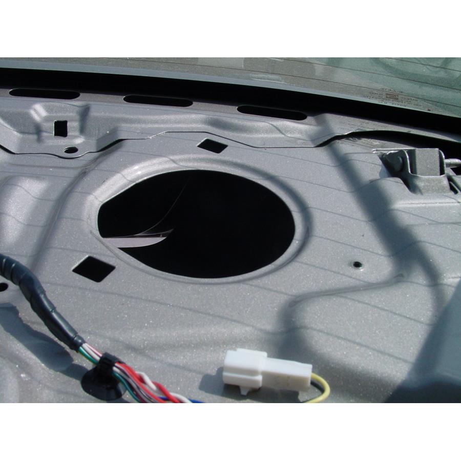2002 Toyota Corolla Rear deck speaker removed