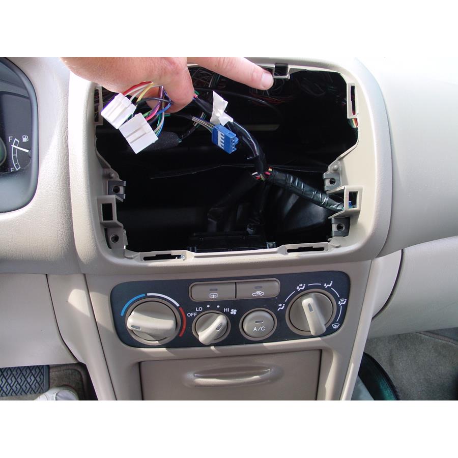 2002 Toyota Corolla Factory radio removed