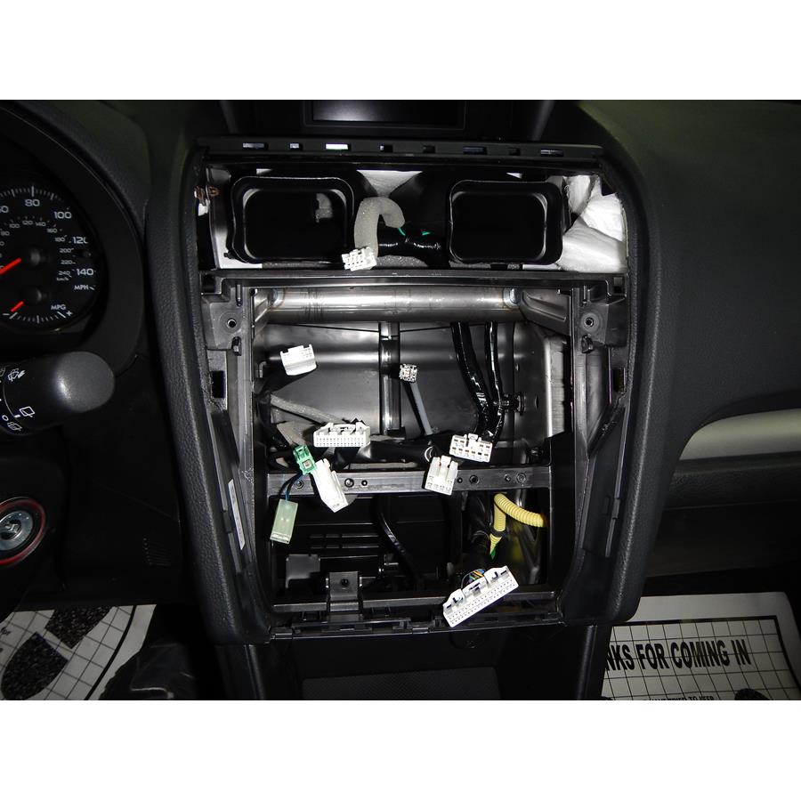 2014 Subaru XV Crosstrek Factory radio removed