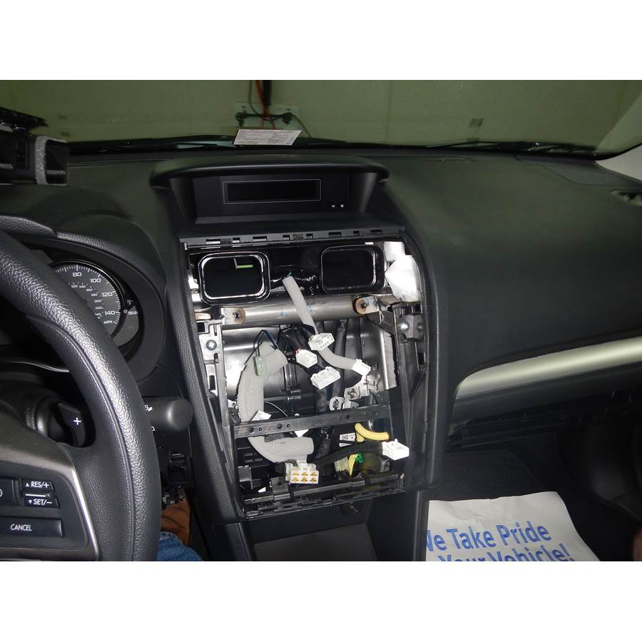 2015 Subaru XV Crosstrek Factory radio removed