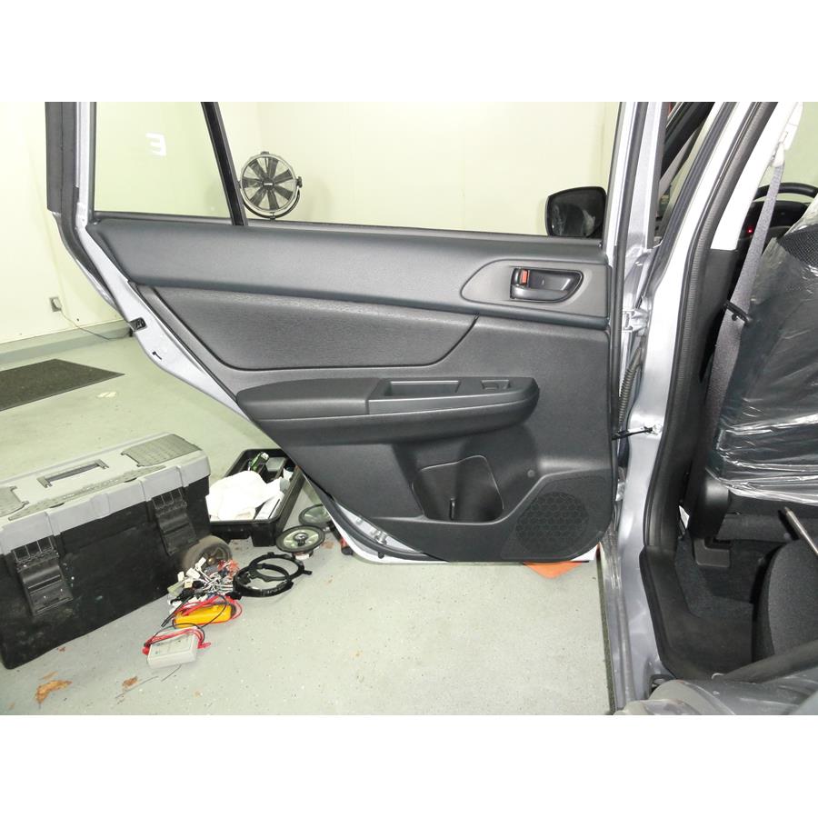 2014 Subaru XV Crosstrek Rear door speaker location