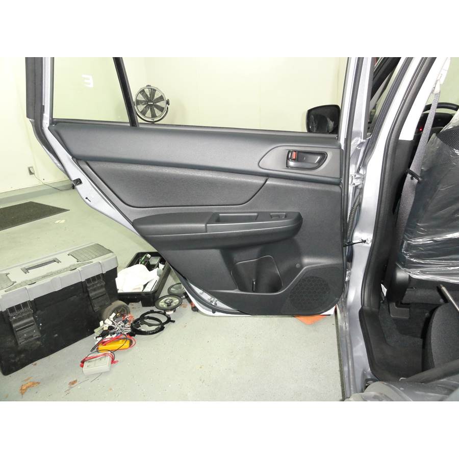 2015 Subaru XV Crosstrek Rear door speaker location