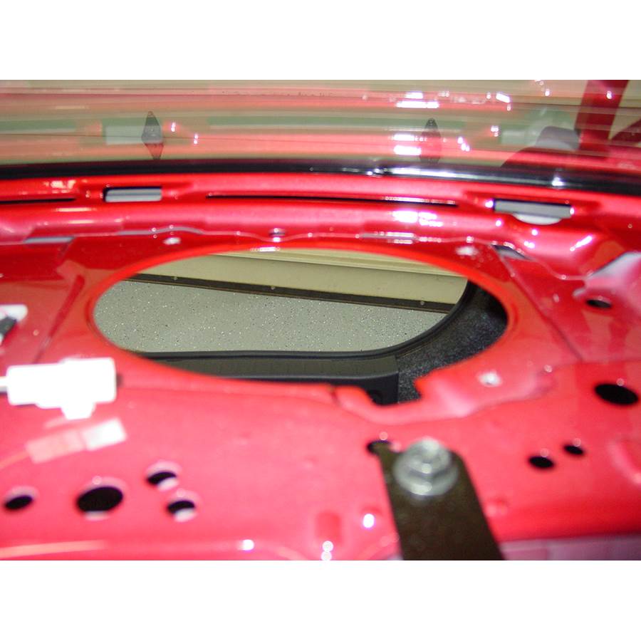 2009 Toyota Corolla Rear deck speaker removed