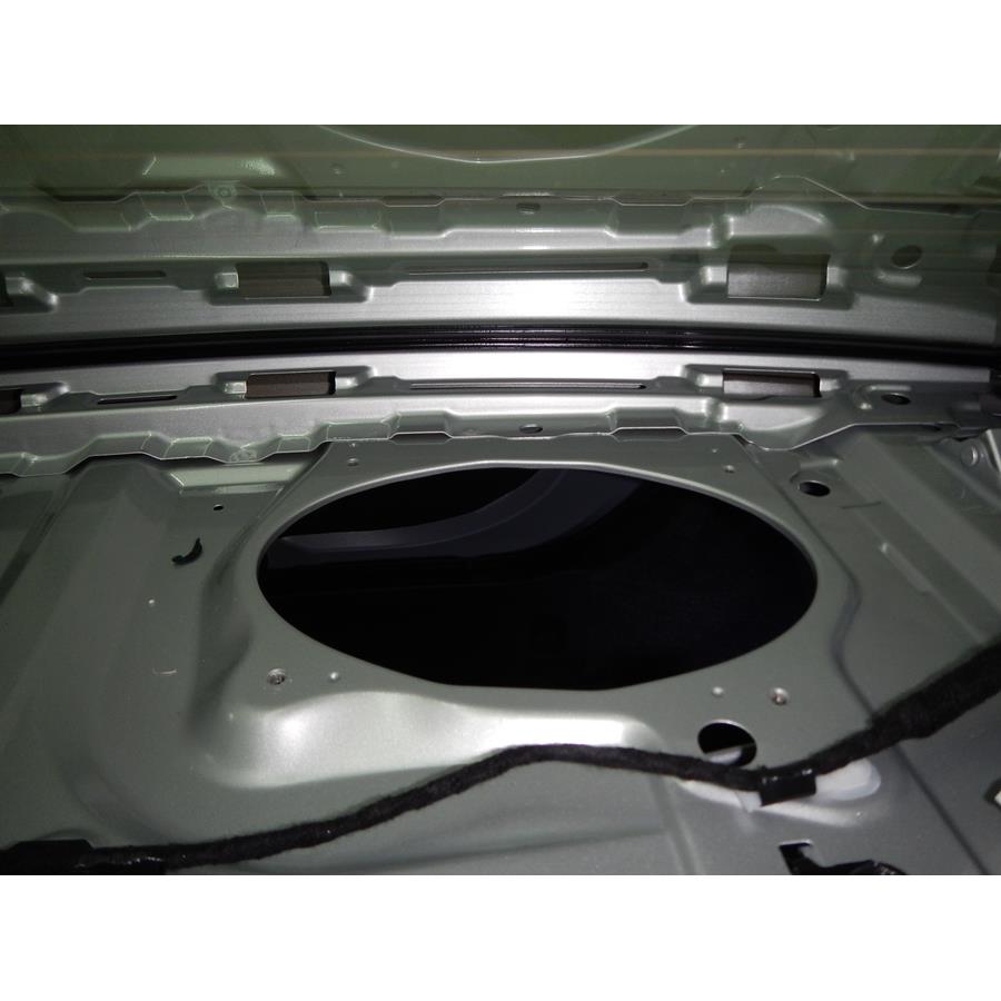 2014 Toyota Corolla Rear deck speaker removed
