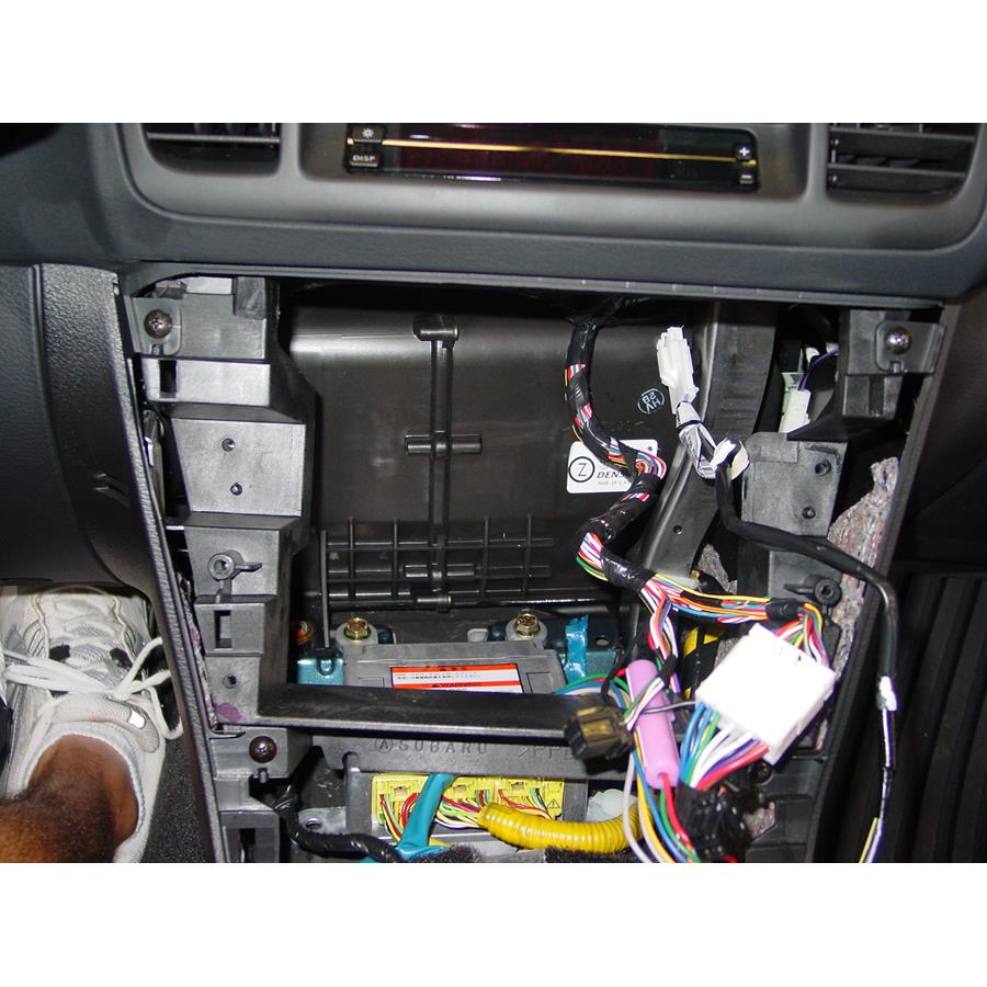 2005 Subaru Legacy Factory radio removed