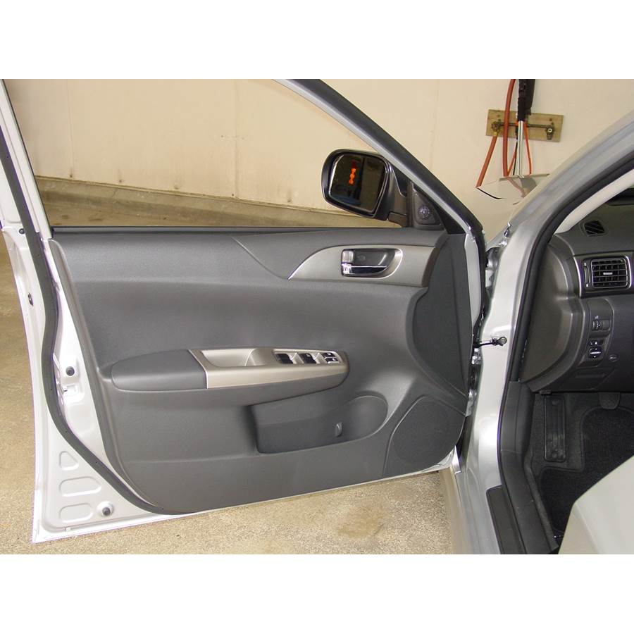 2012 Subaru Impreza WRX STi Front door speaker location