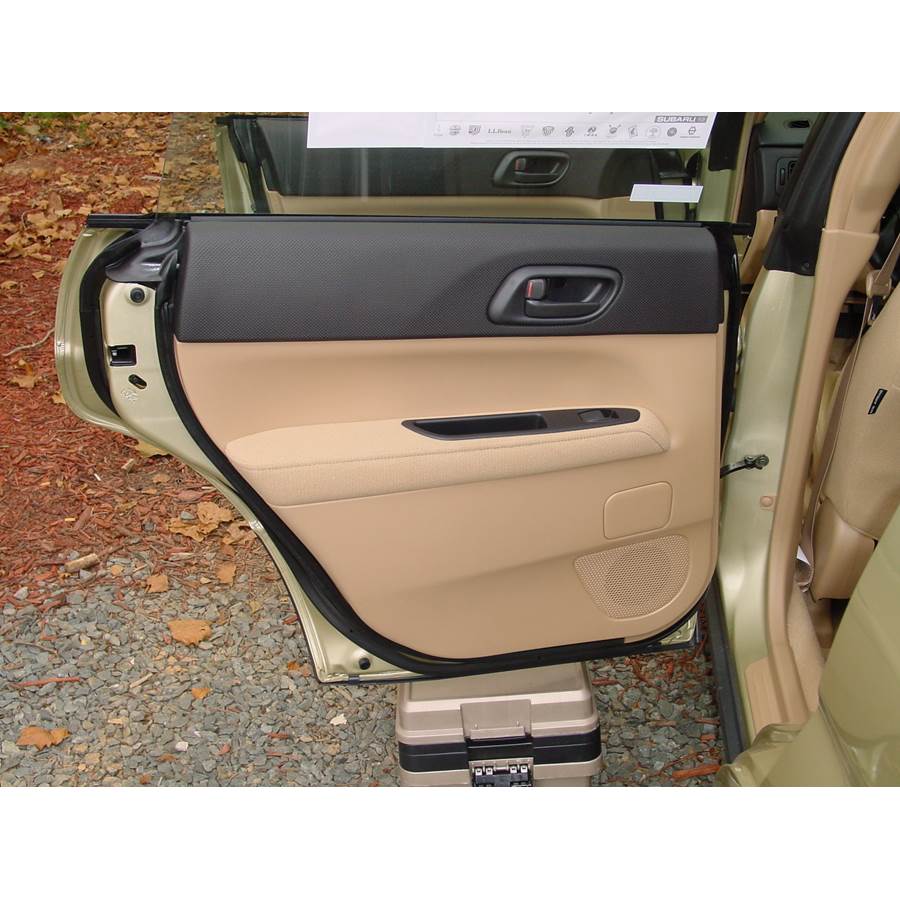 2005 Subaru Forester Rear door speaker location