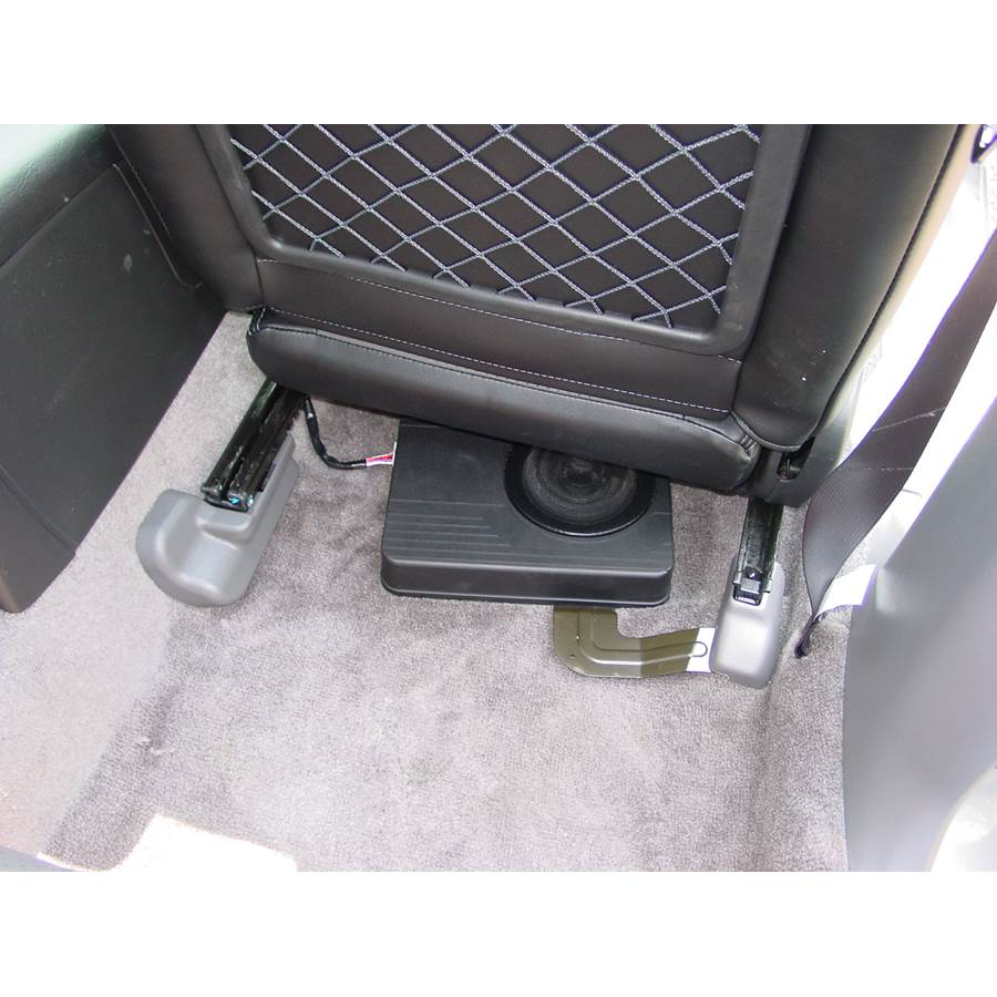 2005 Subaru Baja Factory subwoofer location