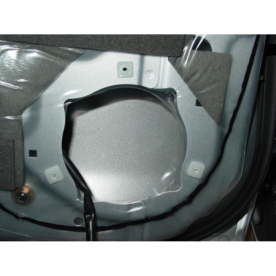 2007 Subaru Impreza Outback Sport Rear door speaker removed