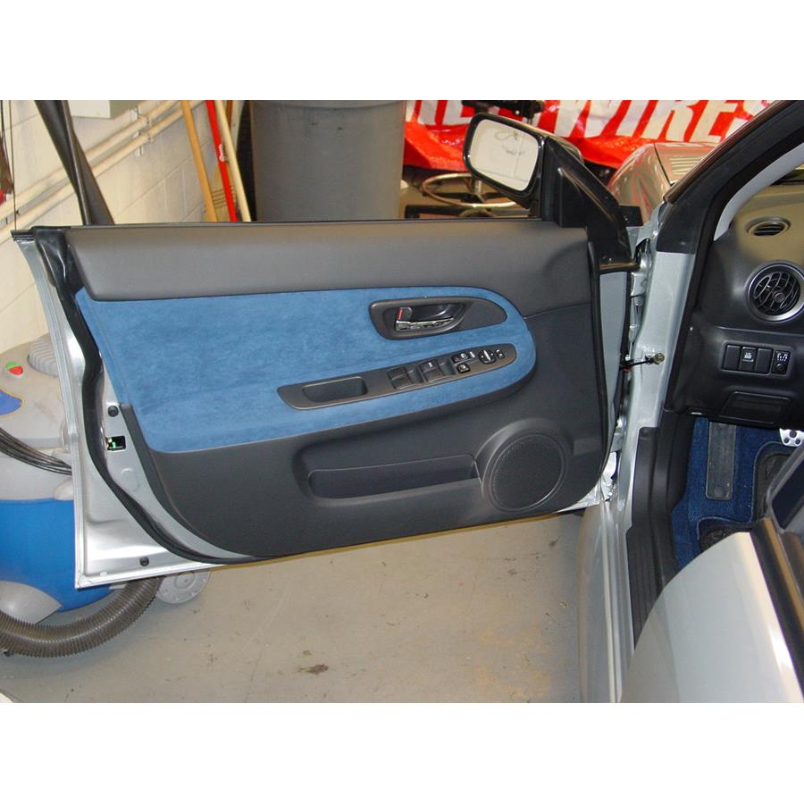 2007 Subaru Impreza WRX STi Front door speaker location