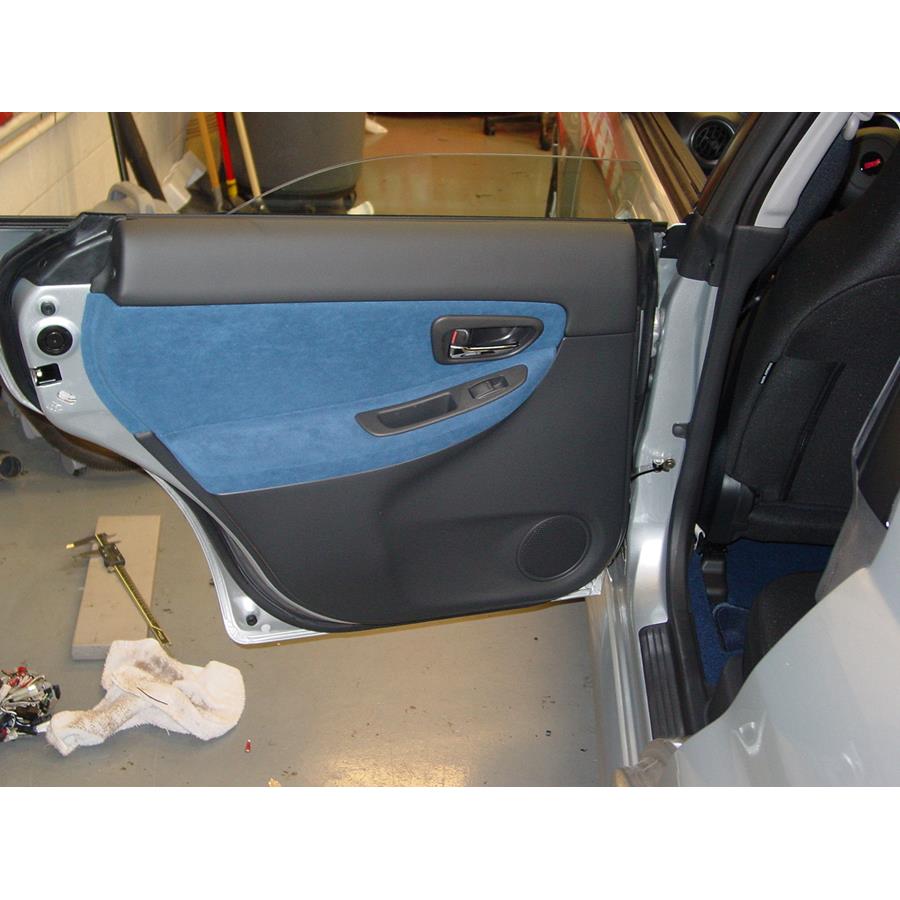 2007 Subaru Impreza WRX STi Rear door speaker location
