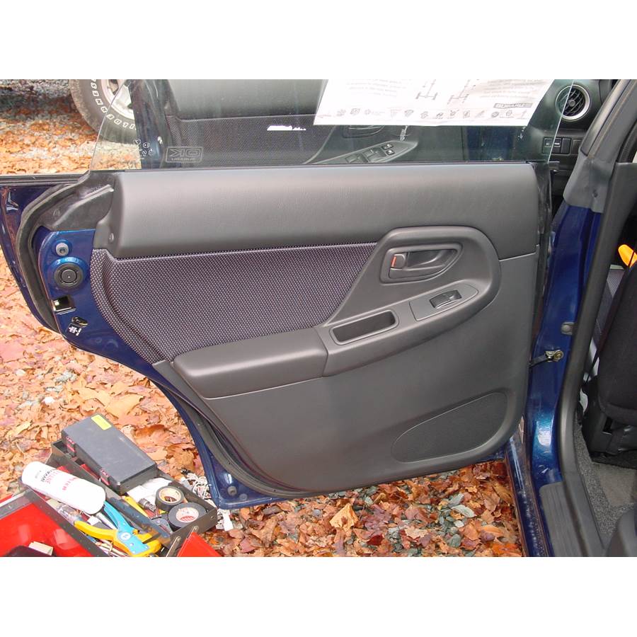 2003 Subaru Impreza WRX Rear door speaker location