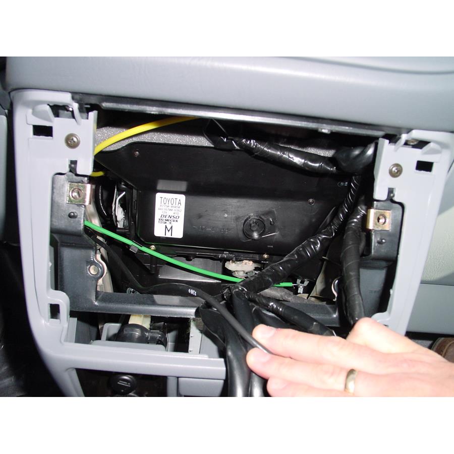 2003 Toyota Sienna Factory radio removed