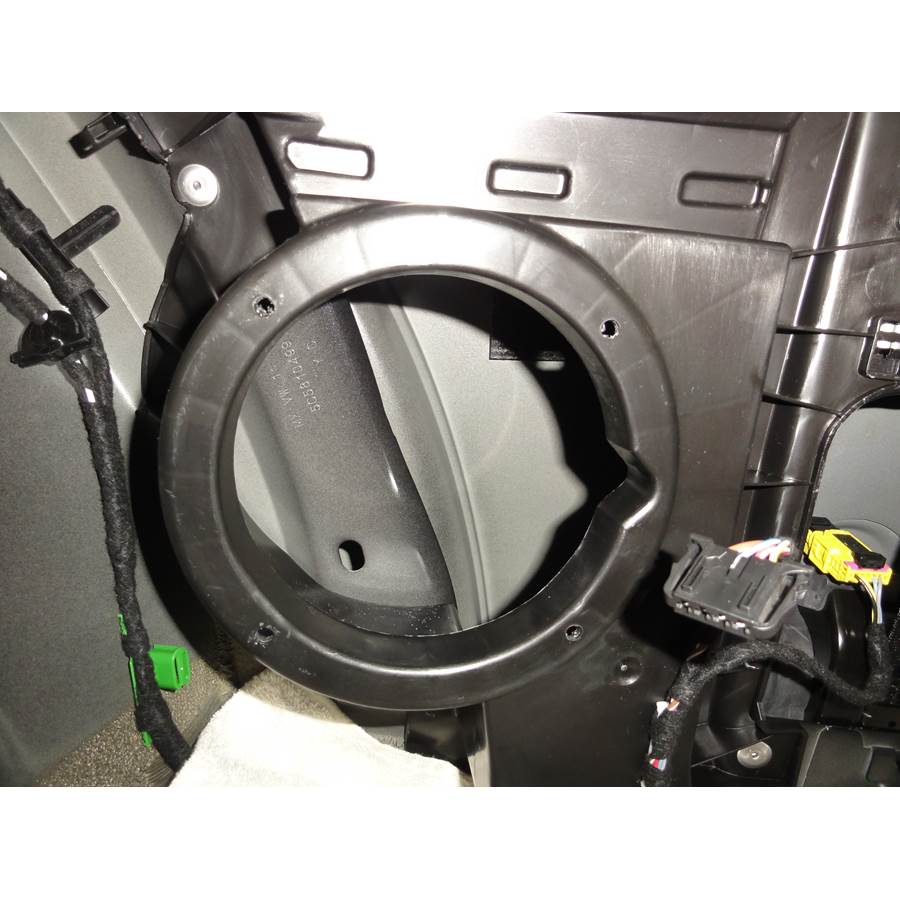 2014 Volkswagen Beetle Rear side panel speaker removed