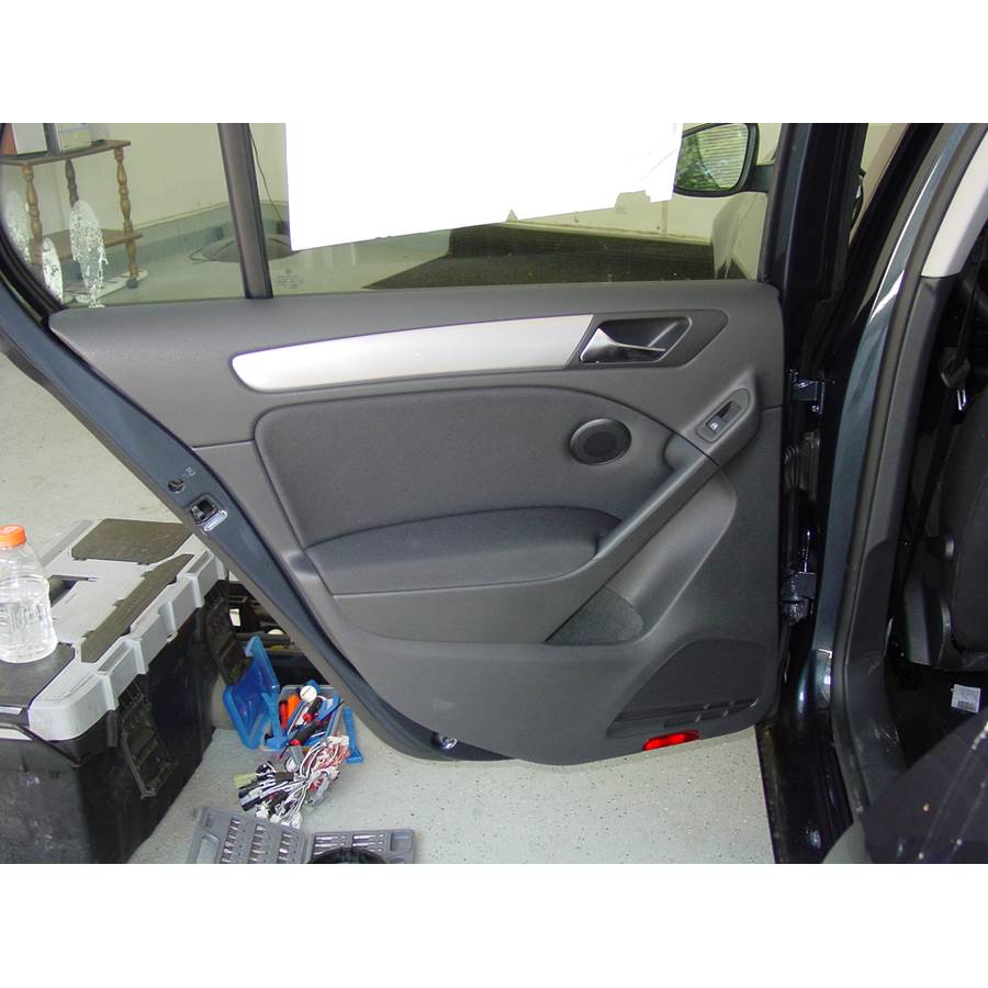 2010 Volkswagen GTI Rear door speaker location