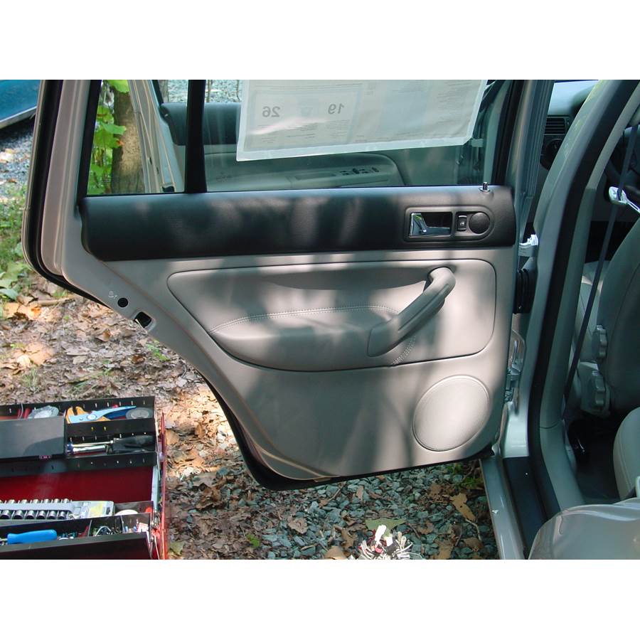 2001 Volkswagen Golf Rear door speaker location