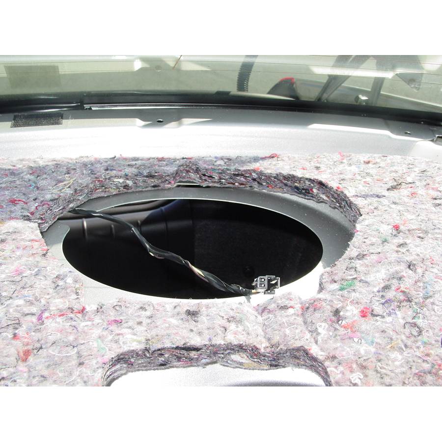 2008 Pontiac G6 Rear deck speaker removed